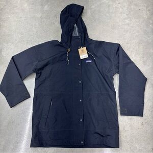 Patagonia Women's Outdoor Everyday Rain Jacket  Pitch Blue Size Small MSRP 249$